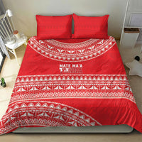 Mate Ma'a Tonga 2026 Rugby Bedding Set Go Champions Tongan Ngatu Pattern LT14 - Polynesian Pride