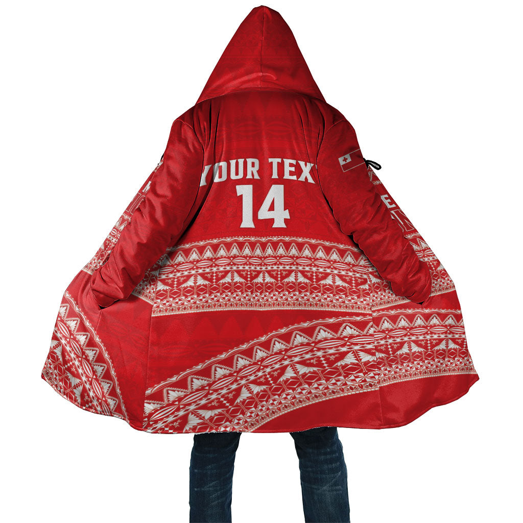 Mate Ma'a Tonga 2026 Rugby Custom Cloak Go Champions Tongan Ngatu Pattern LT14 Unisex Red - Polynesian Pride