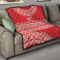 Mate Ma'a Tonga 2026 Rugby Quilt Go Champions Tongan Ngatu Pattern LT14 - Polynesian Pride