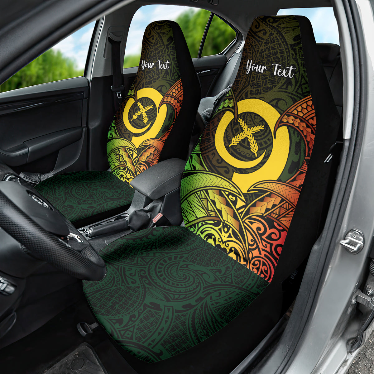 Personalised Vanuatu Family Day Car Seat Cover Happy 26 December Vanuatuan Pig Tusk LT14 - Polynesian Pride