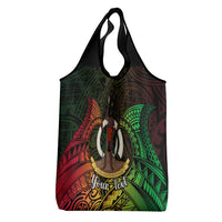 Personalised Vanuatu Family Day Grocery Bag Happy 26 December Vanuatuan Pig Tusk