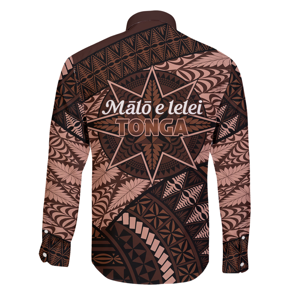 Malo e lelei Tonga Family Matching Mermaid Dress and Hawaiian Shirt Tongan Ngatu Pattern Vintage Vibes LT14 - Polynesian Pride