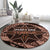Malo e lelei Tonga Round Carpet Tongan Ngatu Pattern Vintage Vibes LT14 - Polynesian Pride