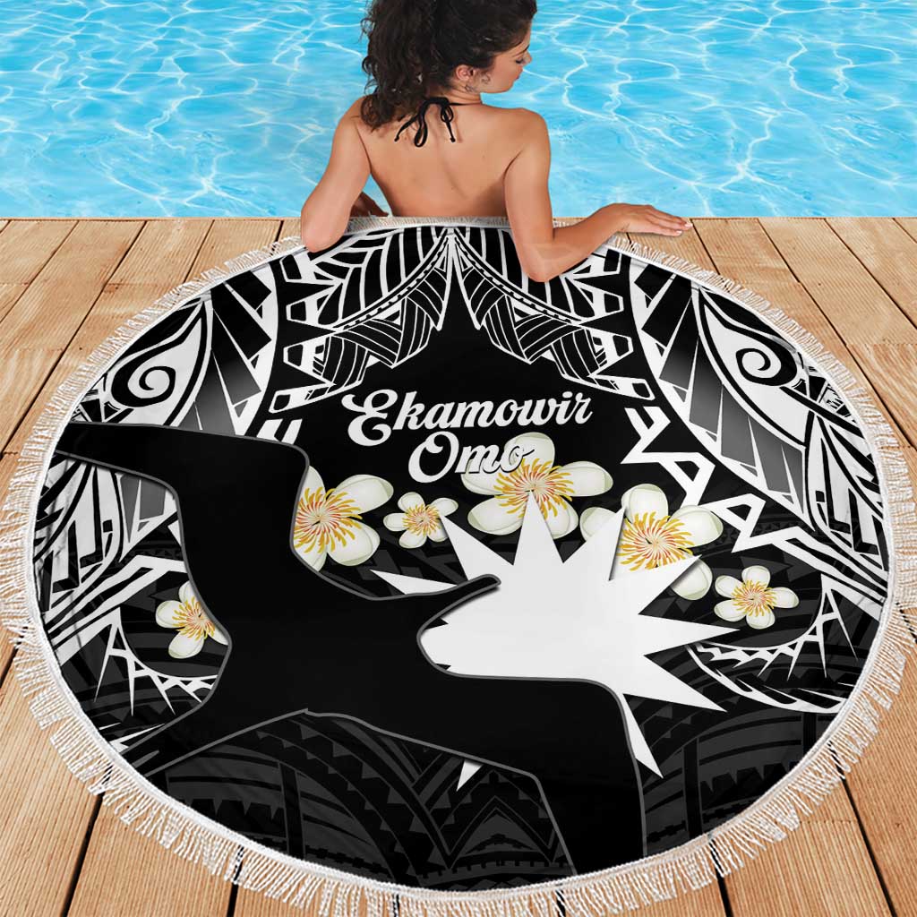Ekamowir Omo Nauru Beach Blanket Naoero Twelve-pointed Star Polynesian Tattoo