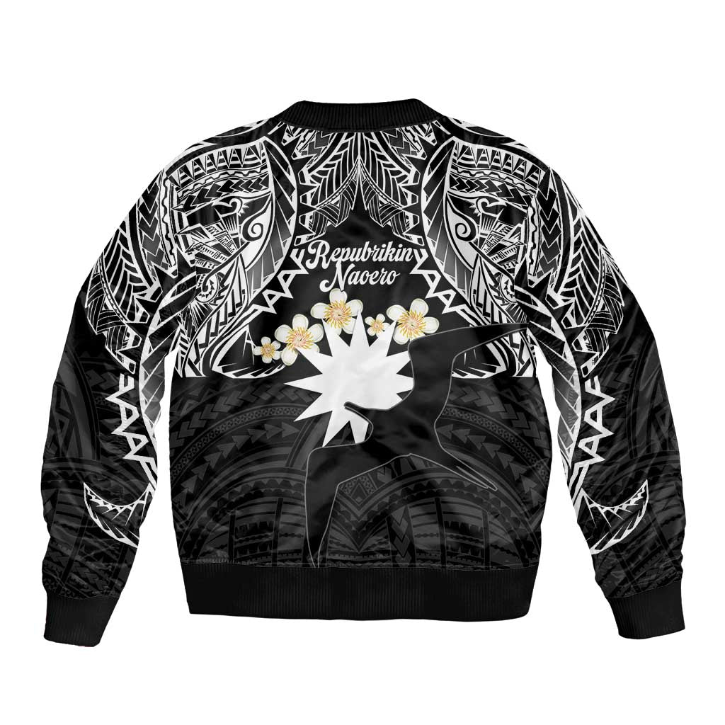 Ekamowir Omo Nauru Bomber Jacket Naoero Twelve-pointed Star Polynesian Tattoo