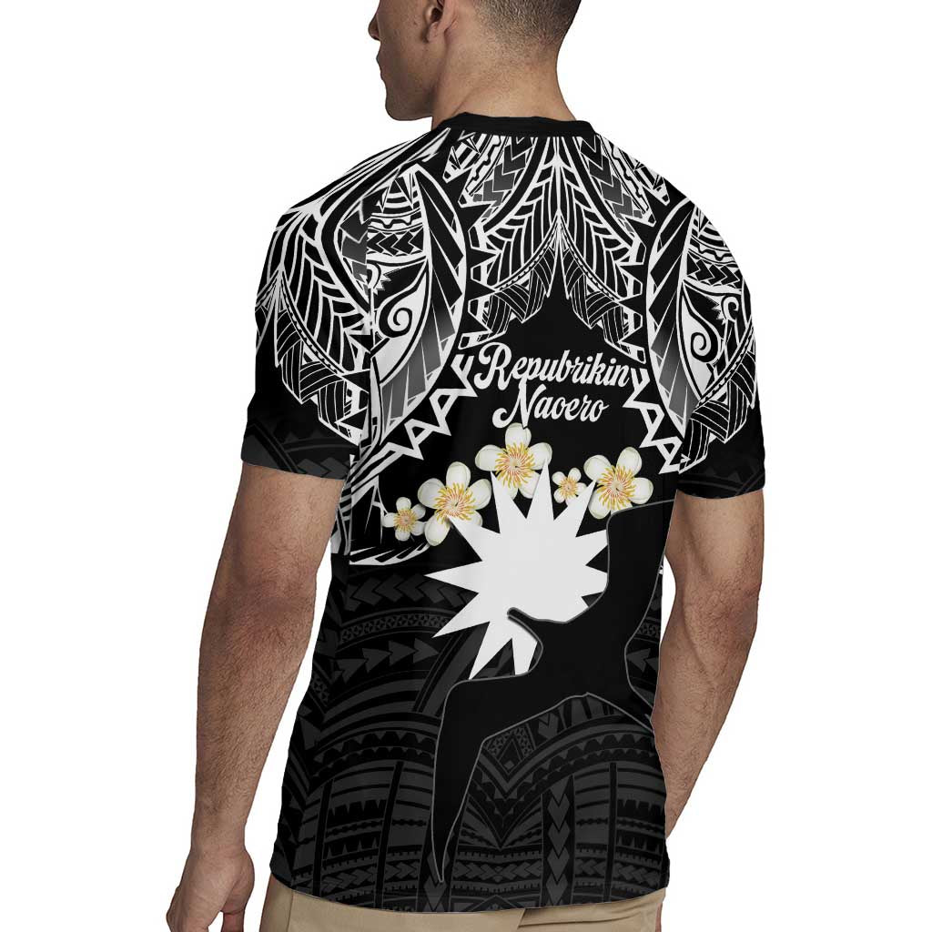 Ekamowir Omo Nauru Rugby Jersey Naoero Twelve-pointed Star Polynesian Tattoo