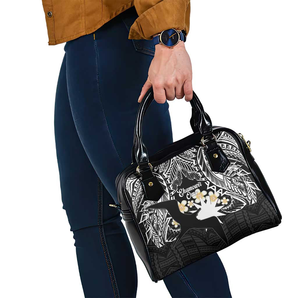 Ekamowir Omo Nauru Shoulder Handbag Naoero Twelve-pointed Star Polynesian Tattoo