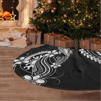 Black Aloha Hawaii Tree Skirt Polynesian Shark Tattoo With Plumeria LT14 - Polynesian Pride