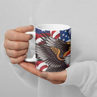 United States and Northern Mariana Islands Ceramic Mug USA Flag Eagle CNMI Latte Stone Tropical Flowers LT14 - Polynesian Pride