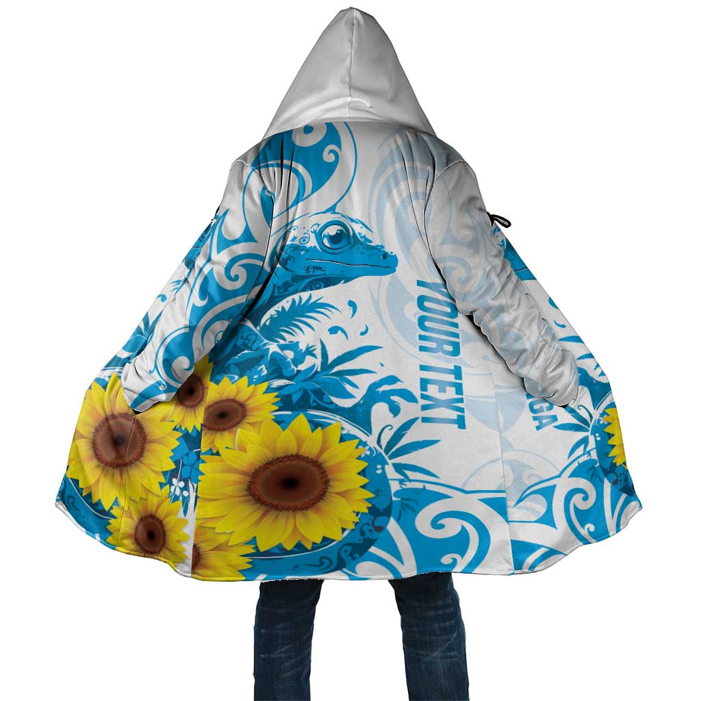 New Zealand Autism Awareness Month Cloak Takiwatanga Maori Lizard With Sunflower - Polynesian Pride