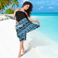 Fiji Rugby 2025 Custom Sarong Fijian Tapa Toso Viti Toso - Black