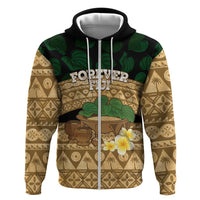 Bula Fiji Kava Bowl Hoodie Fijian Tapa Cloth Vintage Vibe