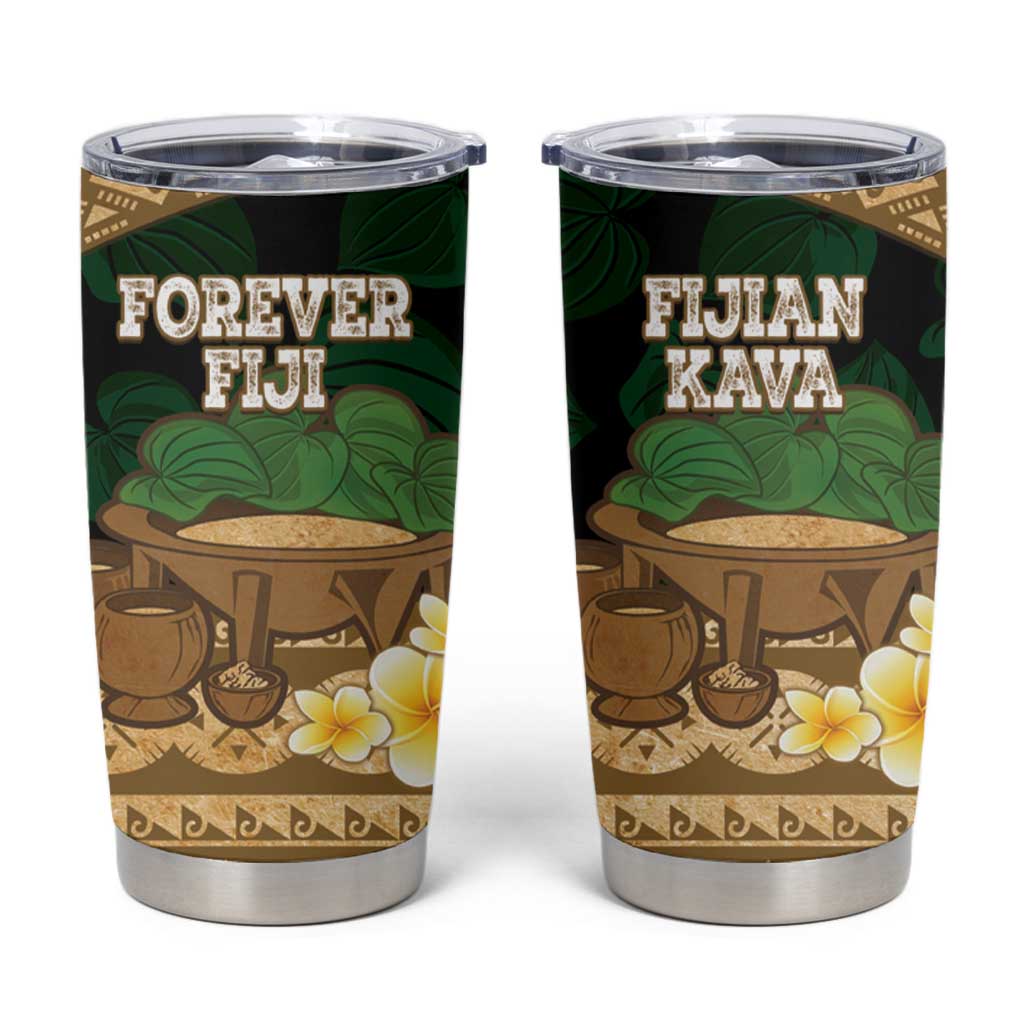 Bula Fiji Kava Bowl Tumbler Cup Fijian Tapa Cloth Vintage Vibe