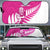 New Zealand Silver Fern Rugby Custom Auto Sun Shade Go All Black Maori Pink Version - Polynesian Pride