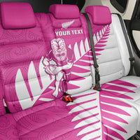 New Zealand Silver Fern Rugby Custom Back Car Seat Cover Go All Black Maori Pink Version