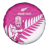 New Zealand Silver Fern Rugby Custom Spare Tire Cover Go All Black Maori Pink Version