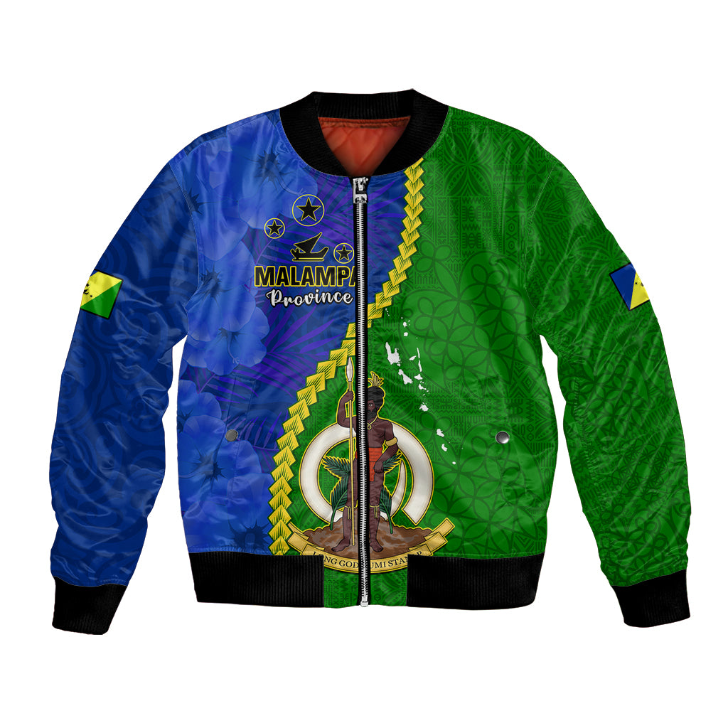 Vanuatu Malampa Province Bomber Jacket Turtle Sand Drawing Unique Tapa Pattern LT14 Unisex Green - Polynesian Pride