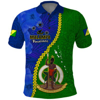 Vanuatu Malampa Province Polo Shirt Turtle Sand Drawing Unique Tapa Pattern LT14 Green - Polynesian Pride
