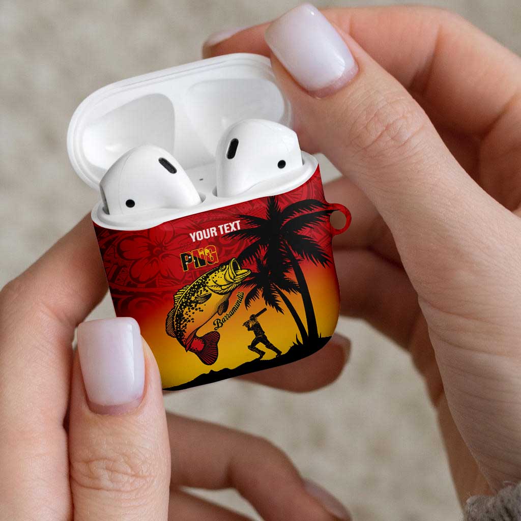 Custom Papua New Guinea Cricket AirPods Case PNG Barramundis - Polynesian Pride