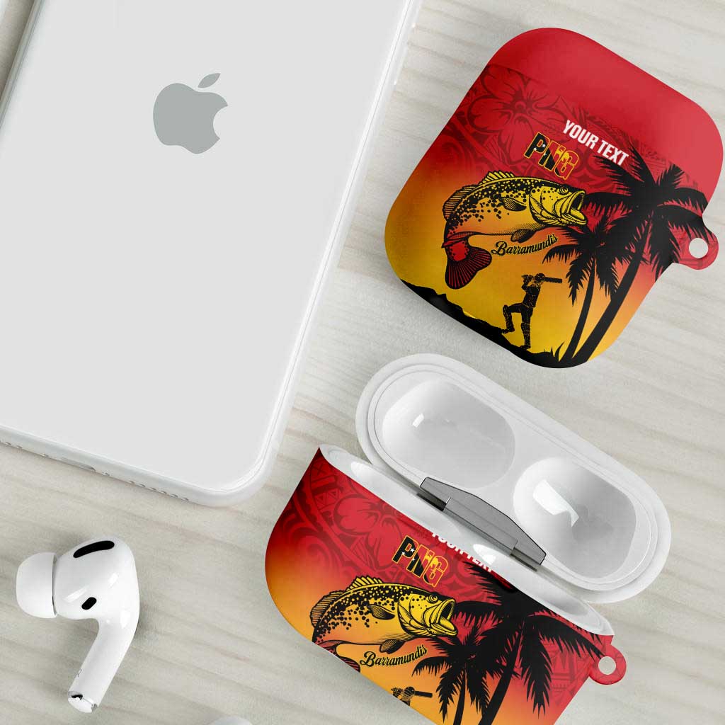 Custom Papua New Guinea Cricket AirPods Case PNG Barramundis - Polynesian Pride