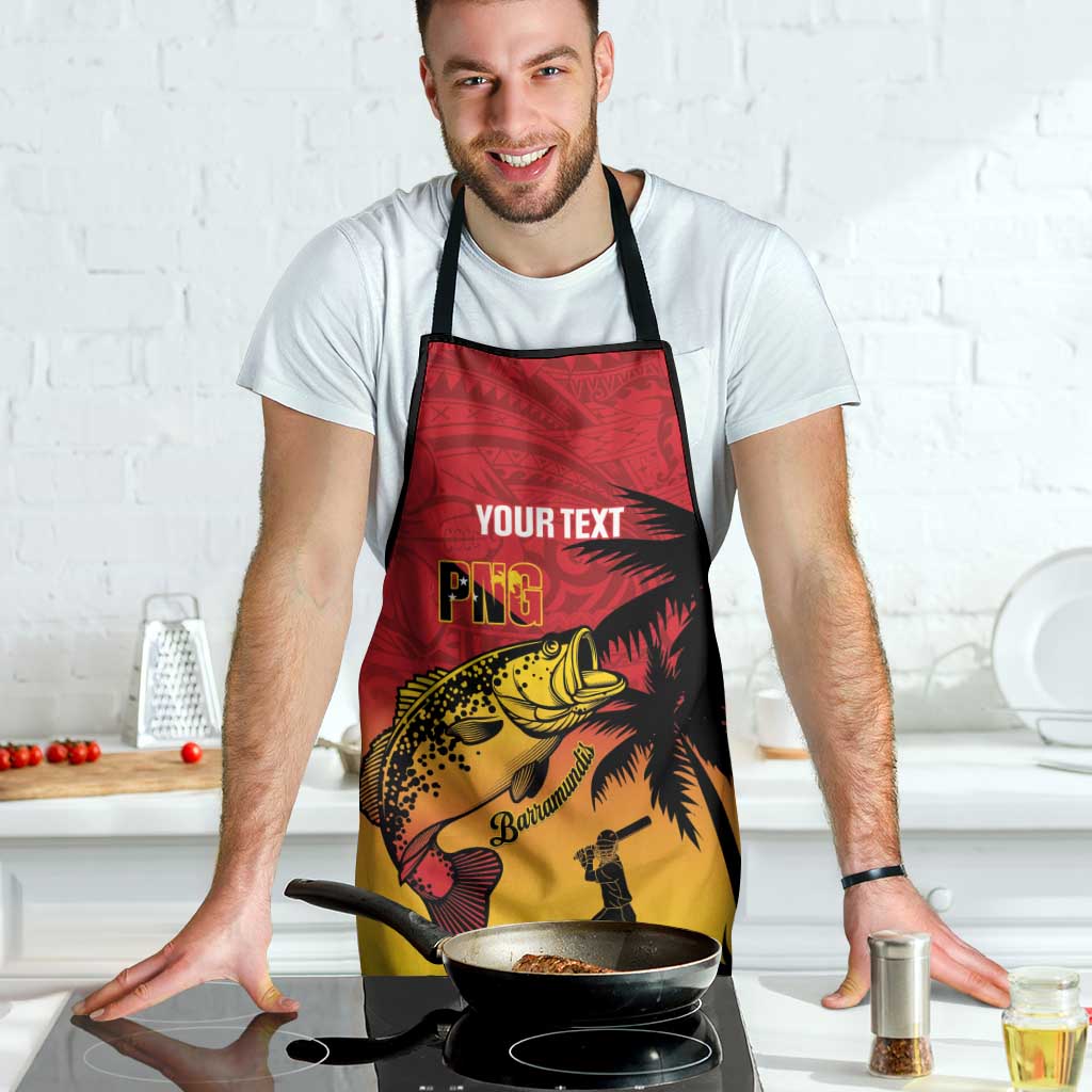 Custom Papua New Guinea Cricket Apron PNG Barramundis LT14 - Polynesian Pride