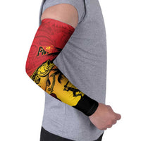 Custom Papua New Guinea Cricket Arm Sleeves PNG Barramundis - Polynesian Pride