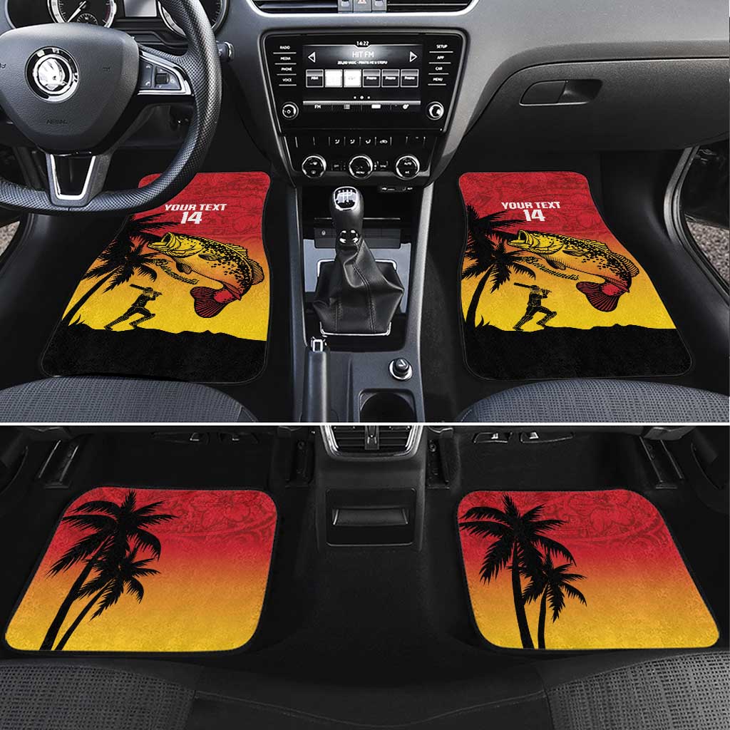 Custom Papua New Guinea Cricket Car Mats PNG Barramundis - Polynesian Pride