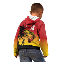 Custom Papua New Guinea Cricket Kid Hoodie PNG Barramundis - Polynesian Pride