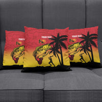 Custom Papua New Guinea Cricket Pillow Cover PNG Barramundis - Polynesian Pride