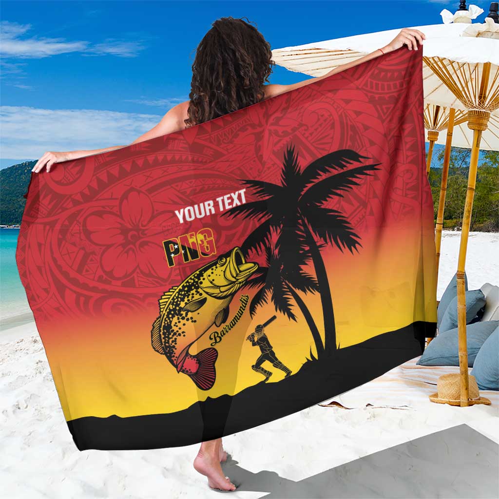 Custom Papua New Guinea Cricket Sarong PNG Barramundis - Polynesian Pride