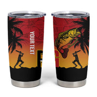 Custom Papua New Guinea Cricket Tumbler Cup PNG Barramundis - Polynesian Pride