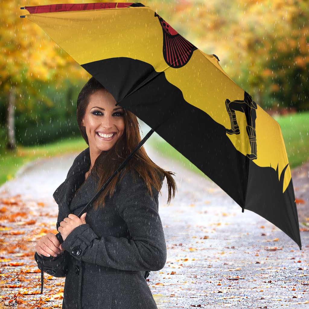 Custom Papua New Guinea Cricket Umbrella PNG Barramundis - Polynesian Pride