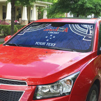 Custom Samoa Cricket Auto Sun Shade Go Champions Samoan - Polynesian Pride