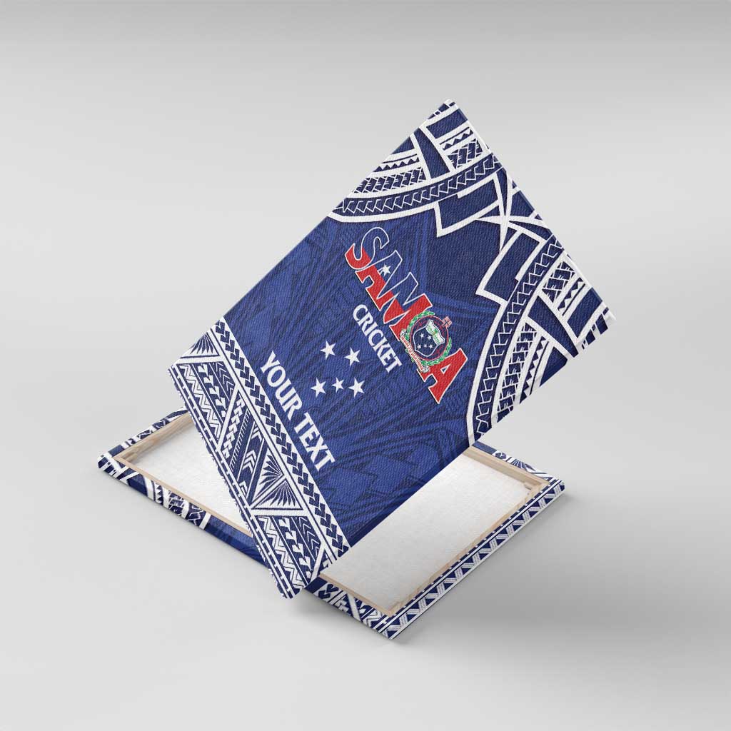 Custom Samoa Cricket Canvas Wall Art Go Champions Samoan - Polynesian Pride