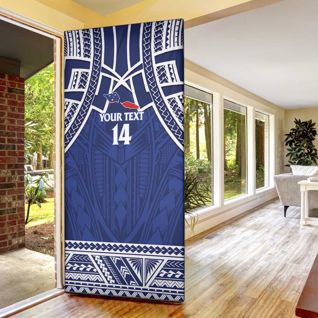 Custom Samoa Cricket Door Cover Go Champions Samoan - Polynesian Pride