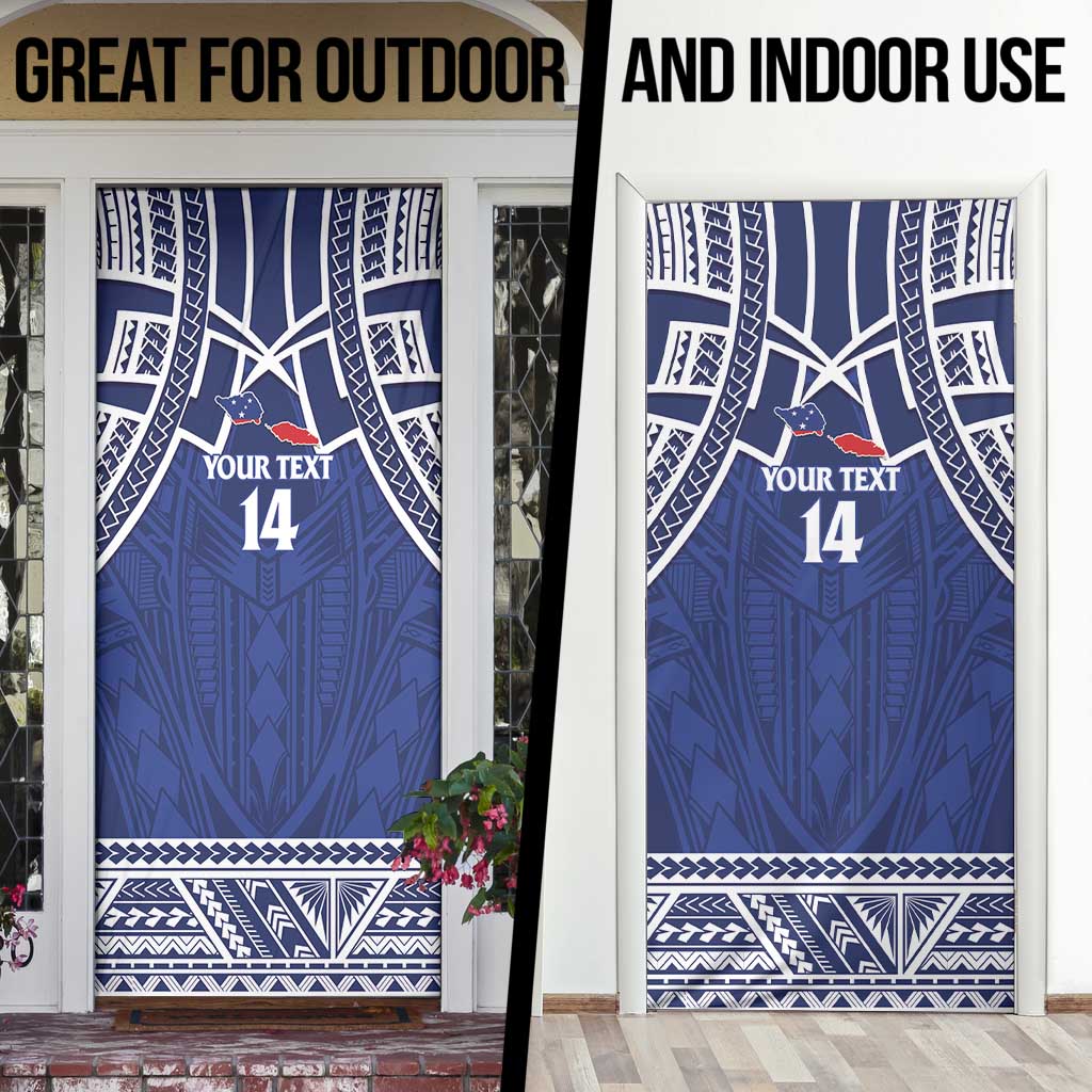 Custom Samoa Cricket Door Cover Go Champions Samoan - Polynesian Pride