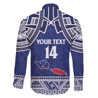 Custom Samoa Cricket Family Matching Off The Shoulder Long Sleeve Dress and Hawaiian Shirt Go Champions Samoan - Polynesian Pride