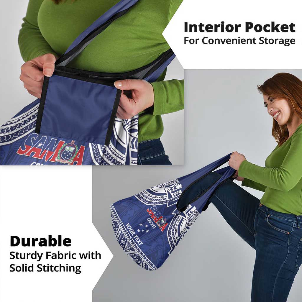 Custom Samoa Cricket Grocery Bag Go Champions Samoan - Polynesian Pride