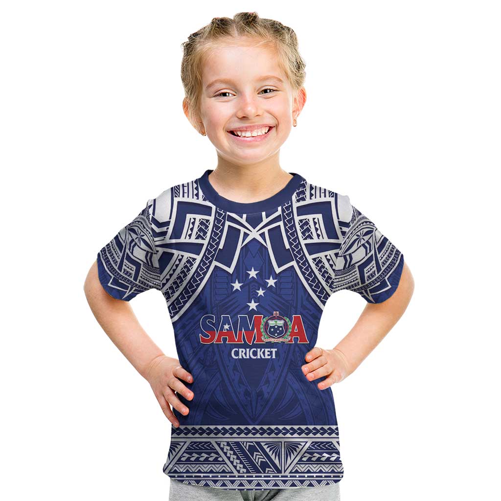 Custom Samoa Cricket Kid T Shirt Go Champions Samoan - Polynesian Pride