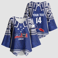 Custom Samoa Cricket Kimono Sleeve Blouse Go Champions Samoan - Polynesian Pride