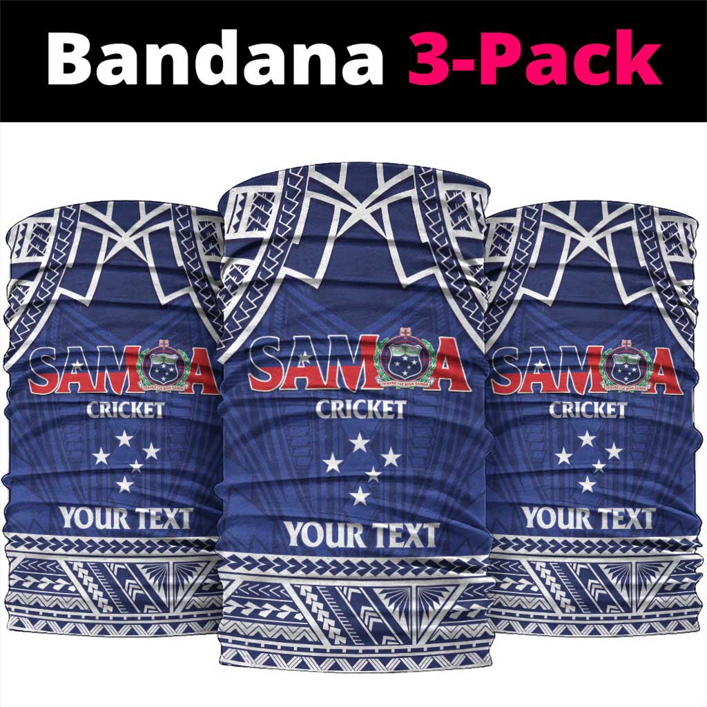 Custom Samoa Cricket Neck Gaiter Go Champions Samoan - Polynesian Pride