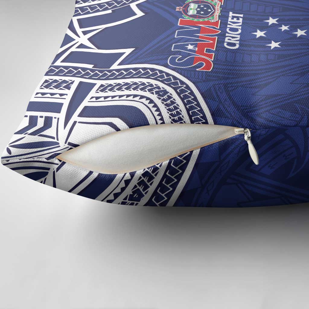 Custom Samoa Cricket Pillow Cover Go Champions Samoan - Polynesian Pride