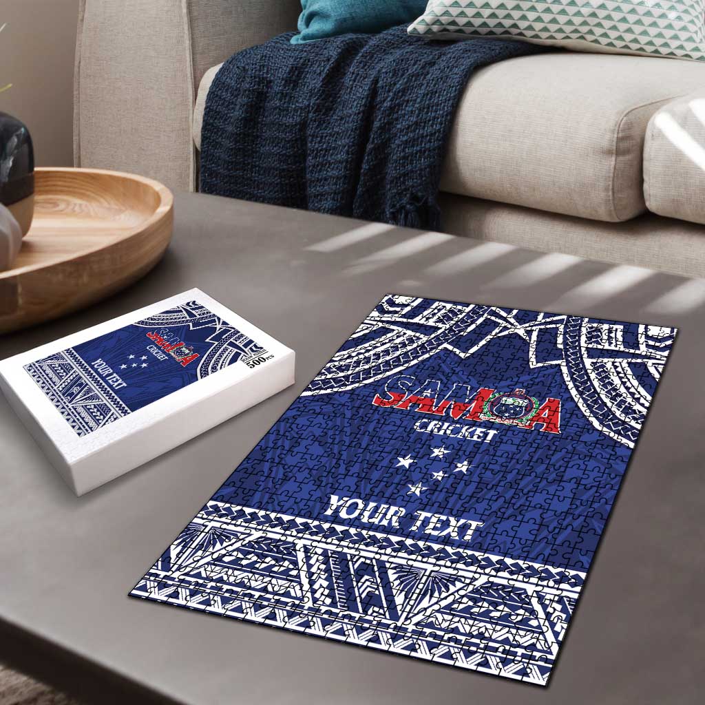 Custom Samoa Cricket Puzzle Go Champions Samoan LT14 - Polynesian Pride
