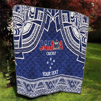 Custom Samoa Cricket Quilt Go Champions Samoan - Polynesian Pride