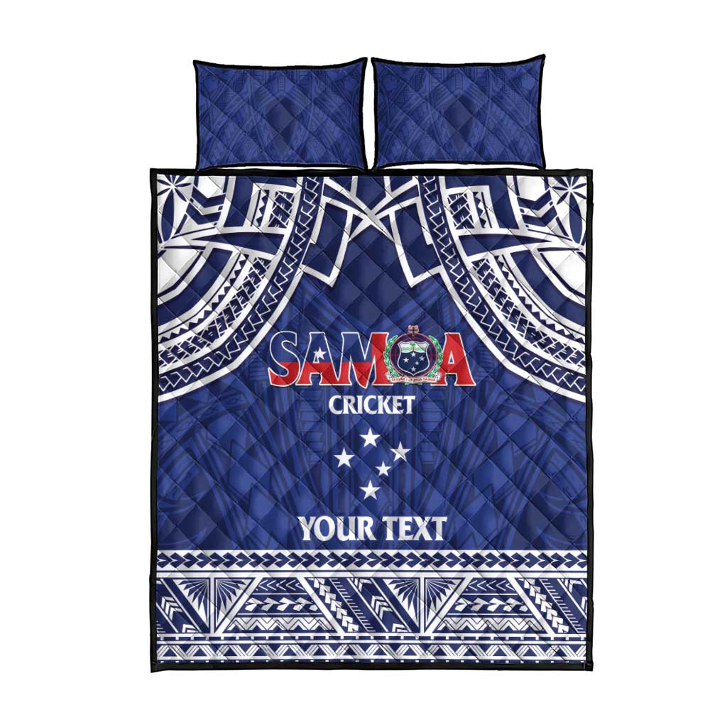Custom Samoa Cricket Quilt Bed Set Go Champions Samoan - Polynesian Pride