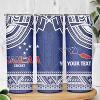 Custom Samoa Cricket Skinny Tumbler Go Champions Samoan - Polynesian Pride