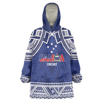 Custom Samoa Cricket Wearable Blanket Hoodie Go Champions Samoan - Polynesian Pride
