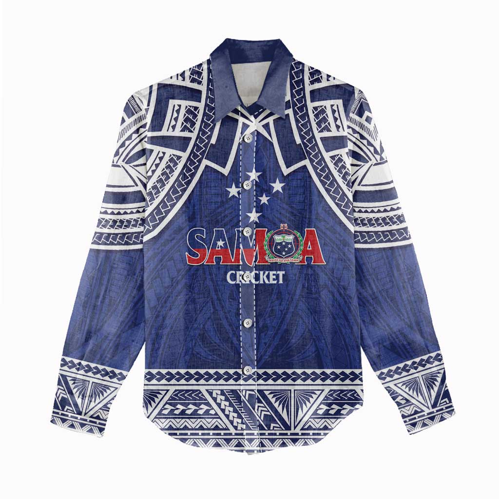 Custom Samoa Cricket Women Casual Shirt Go Champions Samoan - Polynesian Pride
