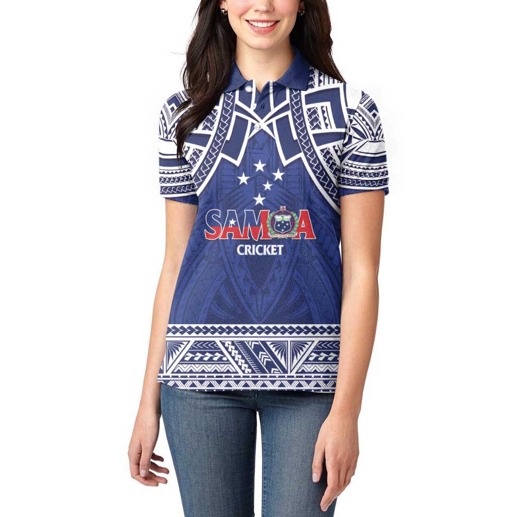 Custom Samoa Cricket Women Polo Shirt Go Champions Samoan - Polynesian Pride
