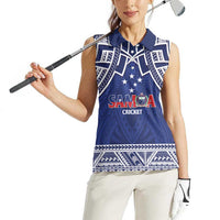 Custom Samoa Cricket Women Sleeveless Polo Shirt Go Champions Samoan LT14 - Polynesian Pride